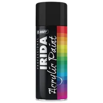Barva ve spreji HB BODY Irida TEXTURE - texturovaná barva i na plasty ve spreji černá 400ml