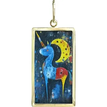 Přívěsek Aljančič Miniartion Jednorožec 2 žluté zlato