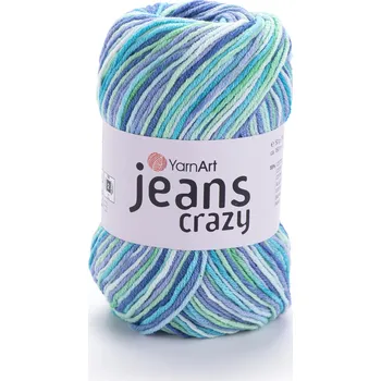 Příze Yarn Art Jeans crazy modrozelená