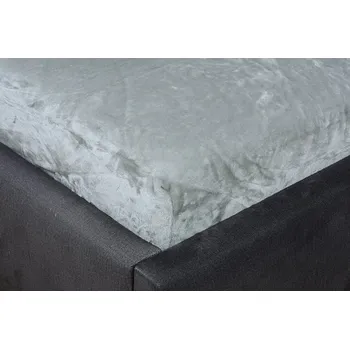 Prostěradlo HW LOGISTIC s.r.o. Mikroplyšové prostěradlo MOA 180x200 cm stříbrné