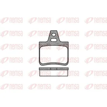 Brzdová destička Remsa 0102.10 Sada brzdových destiček, kotoučové brzdy