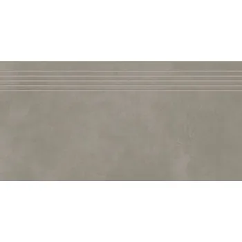 Dlažba Rako Extra DCPSR721 schodovka reliéfní 30x60 hnědošedá rekt. 9mm