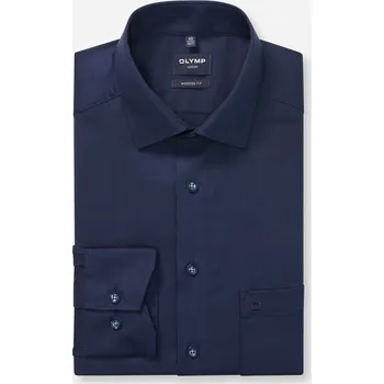 Pánská košile Olymp Luxor Modern Fit společenská košile s prodlouženým rukávem 126089 18 Modrá 43