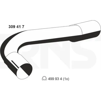 Výfuková trubka Výfuková trubka ERNST 309417