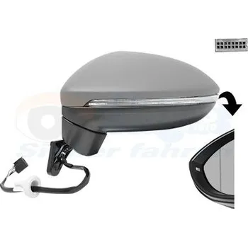 Auto zrcátko Vnější zpětné zrcátko VAN WEZEL 5819807