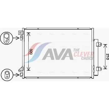 Výparník klimatizace Kondenzátor, klimatizace AVA SZ5150D