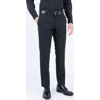 Pánské kalhoty Černé strečové kalhoty V pohodlném střihu 194552