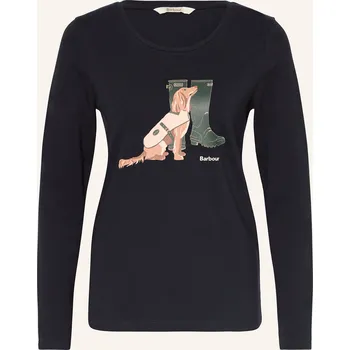 Dámské tričko Barbour Dámské Tričko S Dlouhým Rukávem Hedley, tmavě modrá, 42
