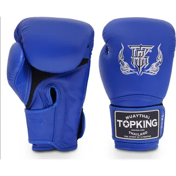 Boxerské rukavice Boxerské rukavice TOP KING Super Air Single Tone - Modré - TKBGSA-444 Velikosti: 14 oz