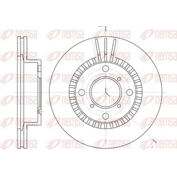 Brzdový kotouč Brzdový kotouč REMSA 6553.10
