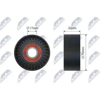 Vratná/vodicí kladka, klínový řemen NTY RNK-BM-020