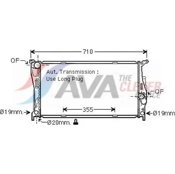 Chladič motoru Chladič, chlazení motoru AVA BW2542