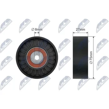 Napínací kladka, klínový řemen NTY RNK-AU-032