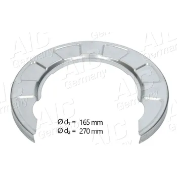 Brzdový kotouč Ochranný plech proti rozstřikování, brzdový kotouč A.I.C. 71406