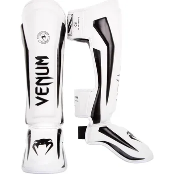 Chránič holeně pro bojový sport Chrániče holení VENUM ELITE STANDUP - bílo/černé - VENUM-1394-210 Velikosti: M
