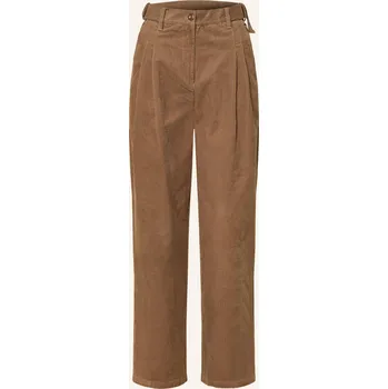 Dámské kalhoty Barbour Dámské Manšestrové Kalhoty Yasmin, hnědá, 42