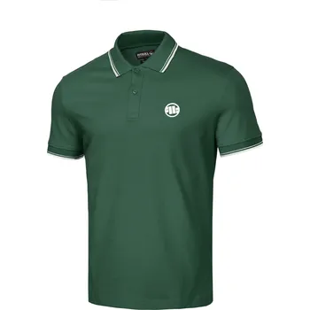 Pánská móda PitBull West Coast Polo Triko Pique Stripes Regular - zelené - PWC_POLOPSREGUL_GREEN Velikosti: M