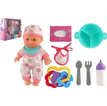 Panenka Panenka miminko 22 cm s pevným tělíčkem a doplňky