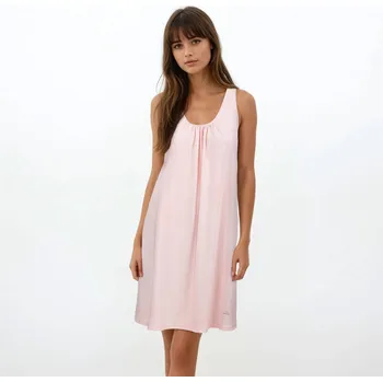 Dámské noční prádlo TREAT WEAR DÁMSKÁ NOČNÍ KOŠILE - AIRY RAMÍNKA: Růžová S