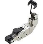 Průmyslový konektor RJ45 kat. 6a, stíněný, otočný výstup kabelu, PRO