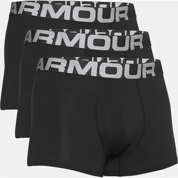 Boxerské Trenýrky UNDER ARMOUR UA Charged Cotton 3in 3 Pack - černé - 1363616-001 Velikosti: M