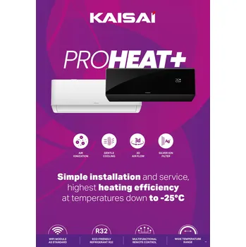 Klimatizace KAISAI PRO HEAT PLUS 5.2 kW set KRWB-18TLHO+KRW-18TLHI