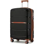 Kono 2591 Kufr spinner 66.5cm Černá Polypropylen