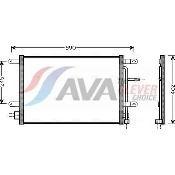 Výparník klimatizace Kondenzátor, klimatizace AVA AI5238