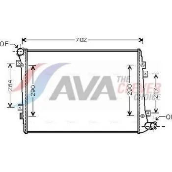 Chladič motoru Chladič, chlazení motoru AVA VN2224