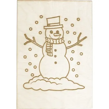 omalovánky Dědova dílna Omalovánka Sněhulák