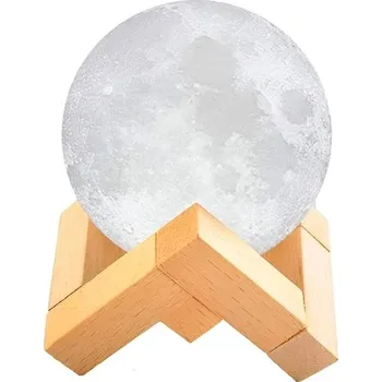 Lampička 3D Lampička měsíc Moon Light 16 barev