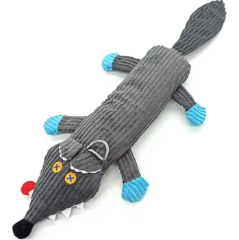 Hračka pro psa Pískací plyšový vlk Venouš - 29 cm