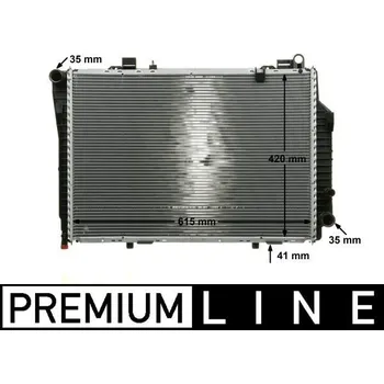 Chladič motoru Chladič, chlazení motoru MAHLE CR 249 000P