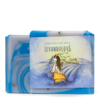 Mýdlo Přírodní mýdlo Levandulové Retro obal