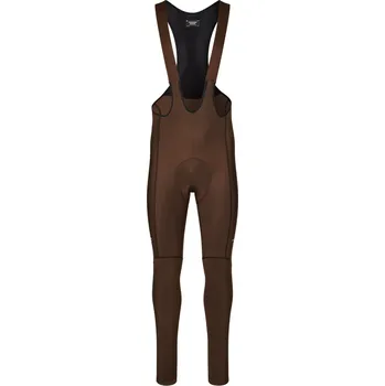 Cyklistické kalhoty Pas Normal Studios Essential Thermal Long Bibs - Light Brown