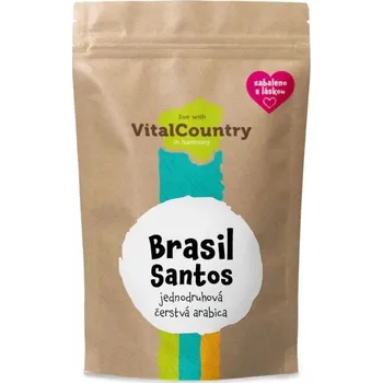 Káva Vital Country s.r.o. Zrnková káva Brasil Santos 1000g