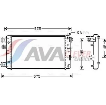 Chladič motoru Chladič, chlazení motoru AVA FTA2239