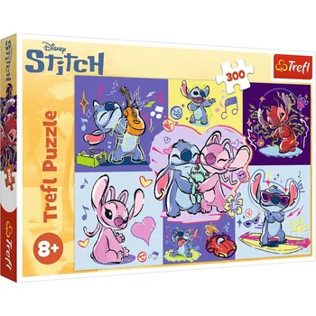 puzzle pro nejmenší Trefl Puzzle Lilo&Stitch - Bláznivý Stitch 300 dílků 60x40cm v krabici 40x27x4cm
