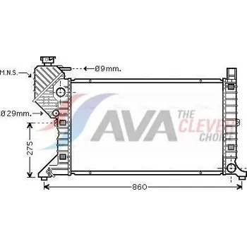 Chladič motoru Chladič, chlazení motoru AVA MSA2300
