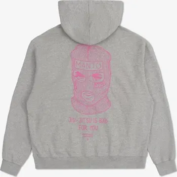 Pánská mikina MANTO Pánska mikina BALACLAVA OVERSIZE - šedá - MNT_BALACLAVAO_GREY Velikosti: S