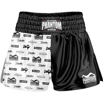Bojový sport Muay Thai trenýrky PHANTOM Legend - černo/bílé - PHSHO2694 Velikosti: L