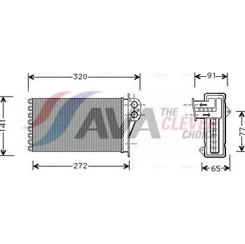 Výměník tepla Výměník tepla, vnitřní vytápění AVA PE6199