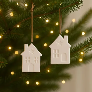 Vánoční dekorace BOLTZE Závěsná dekorace sada domek Samy