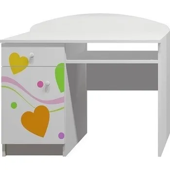 Dětský stůl Psací stůl BAREVNÁ SRDÍČKA - TYP A