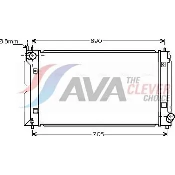 Chladič motoru Chladič, chlazení motoru AVA TOA2403