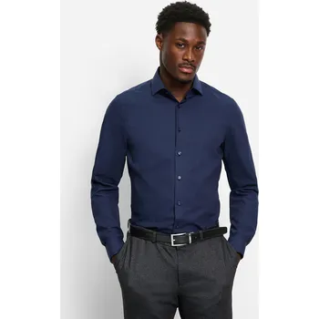 Pánská košile Olymp 24/7 Level Five Body Fit společenská košile 216484 18 Modrá 42