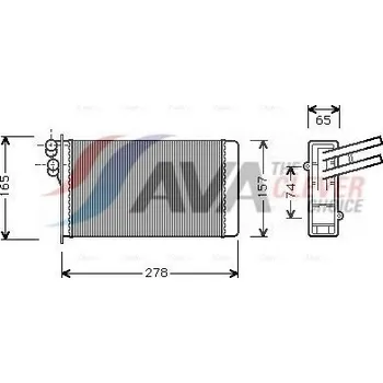 Výměník tepla Výměník tepla, vnitřní vytápění AVA AI6097