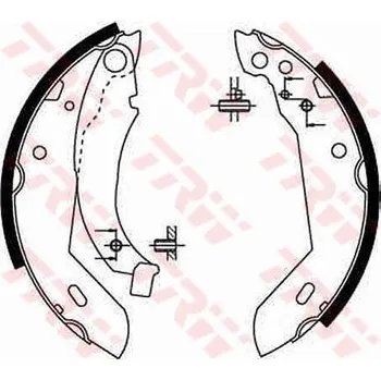 Brzdová čelist Sada brzdových čelistí TRW GS8158