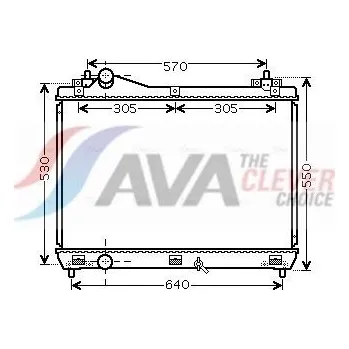 Chladič motoru Chladič, chlazení motoru AVA SZ2104