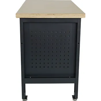 Dílenský stůl Matabro MB-TSK7522-L, Pracovní dílenský stůl | 2 zásuvky | 2 skříňky | 1 police | 1690 x 600 x 860 - 900 mm